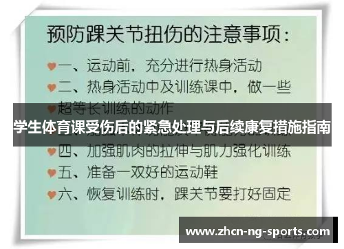学生体育课受伤后的紧急处理与后续康复措施指南